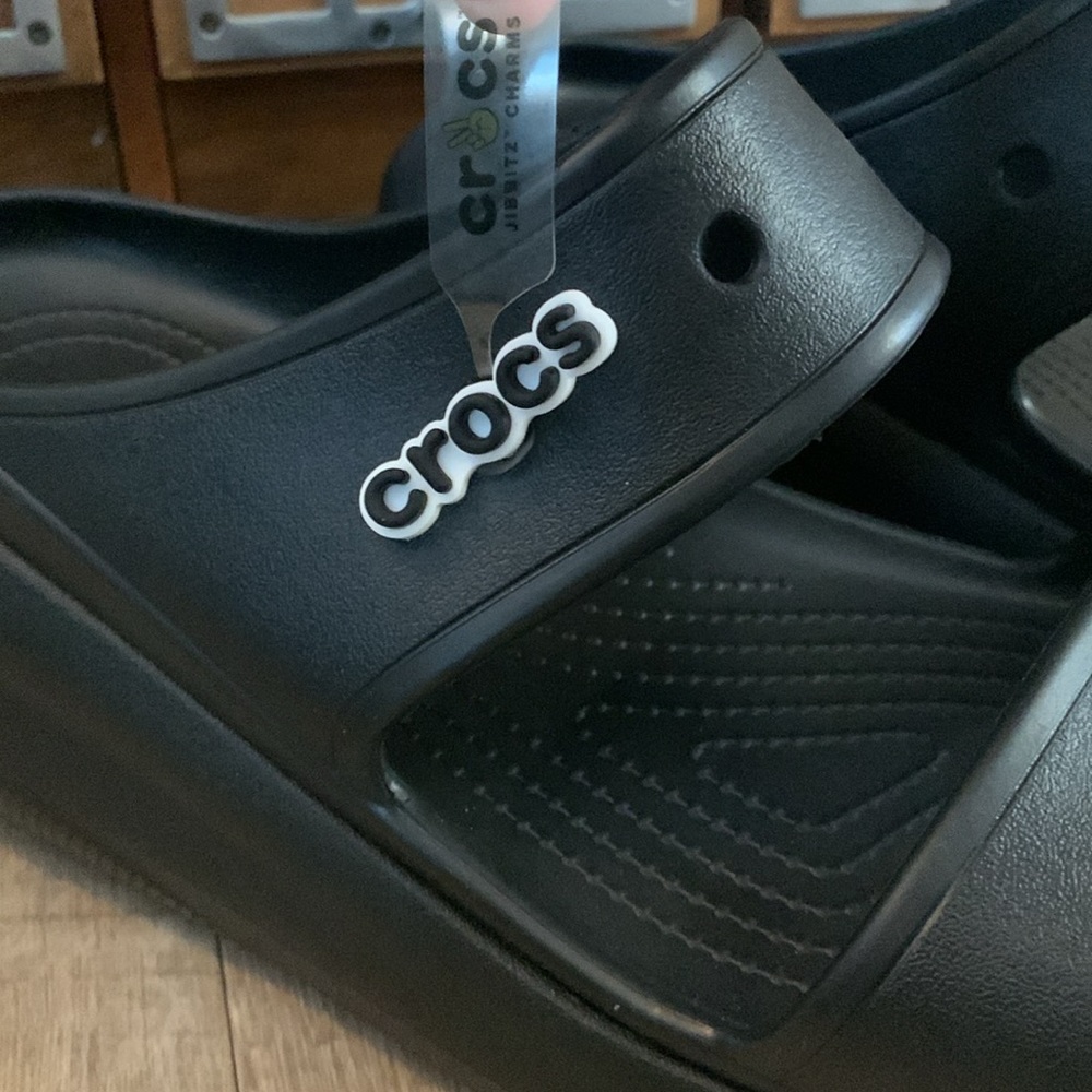 Crocs Crush Clogs Jibbitz Size 12 Black Men’s - Picture 2 of 7